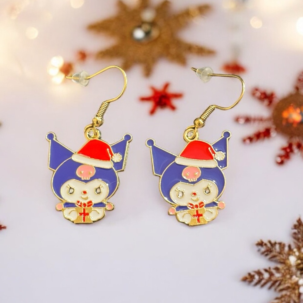 NEW Christmas Kuromi Earrings - Hypoallergenic
